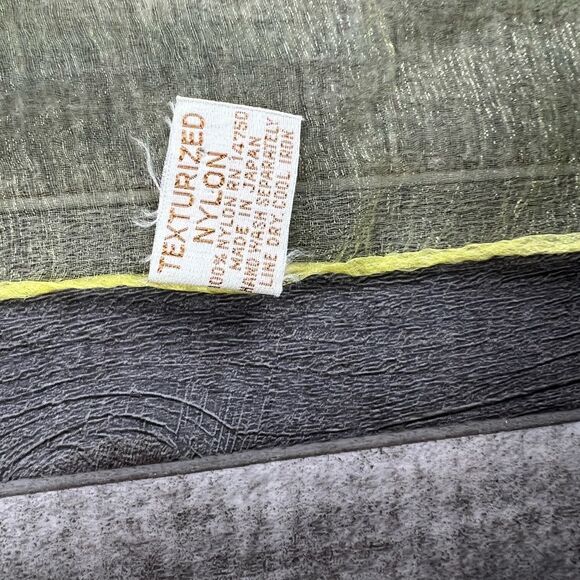 60s JAPAN Sheer texturized  Yellow with Floral Small Scarf. Rare. Vintage - Picture 7 of 7